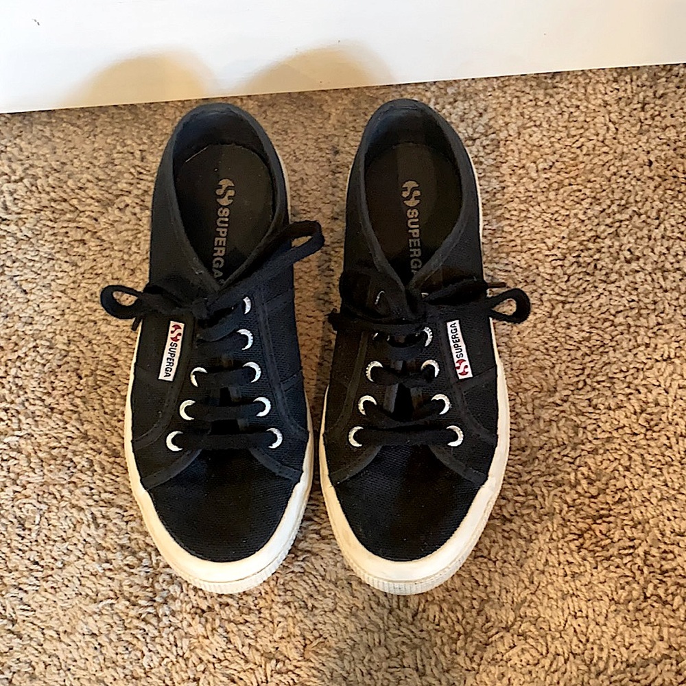 SUPERGA - size 37 1/2 - black